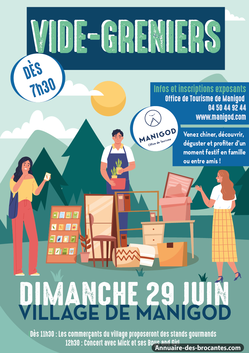 Affiche de Vide-greniers à Manigod