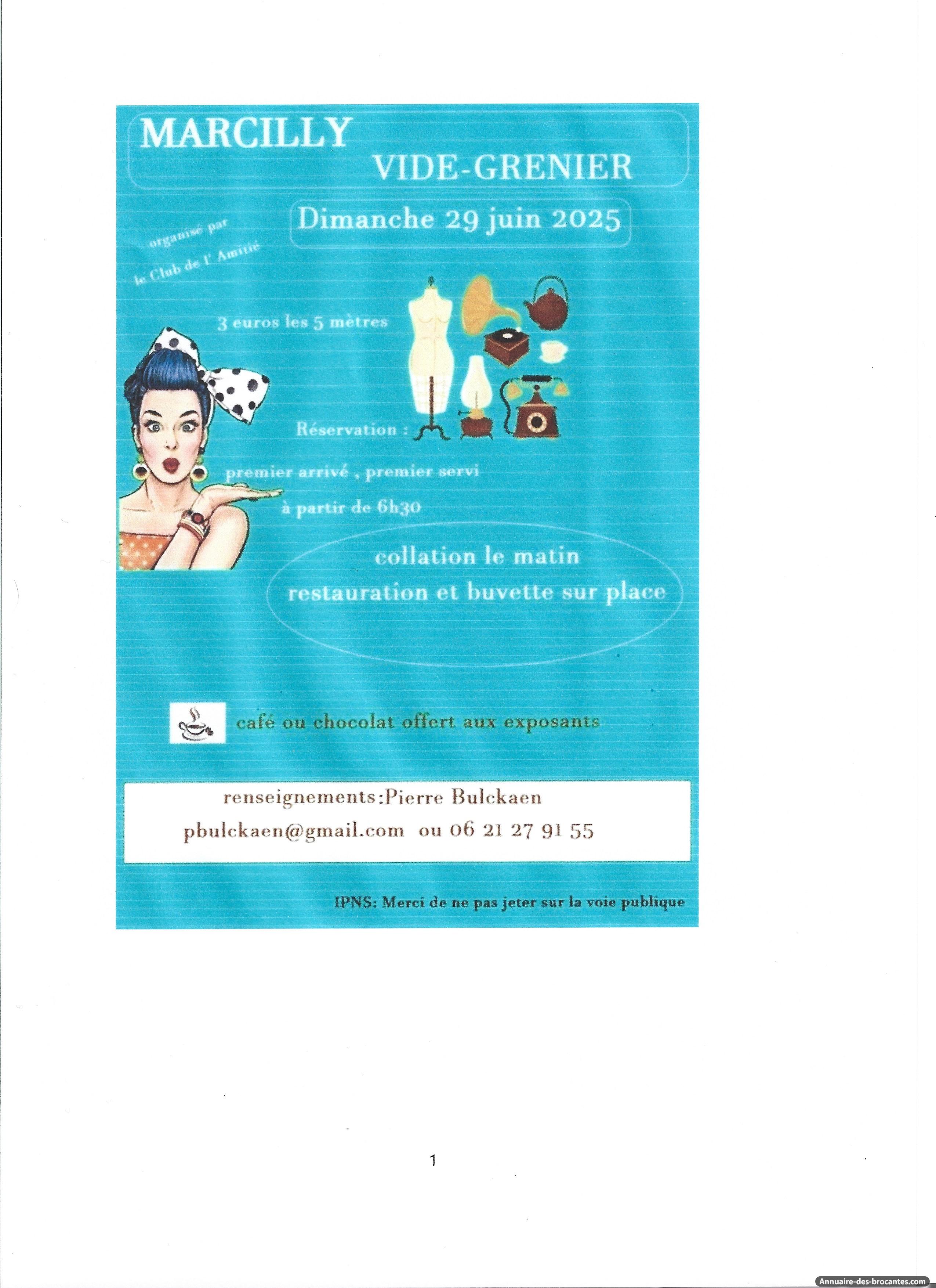 Affiche de Vide-greniers à Marcilly
