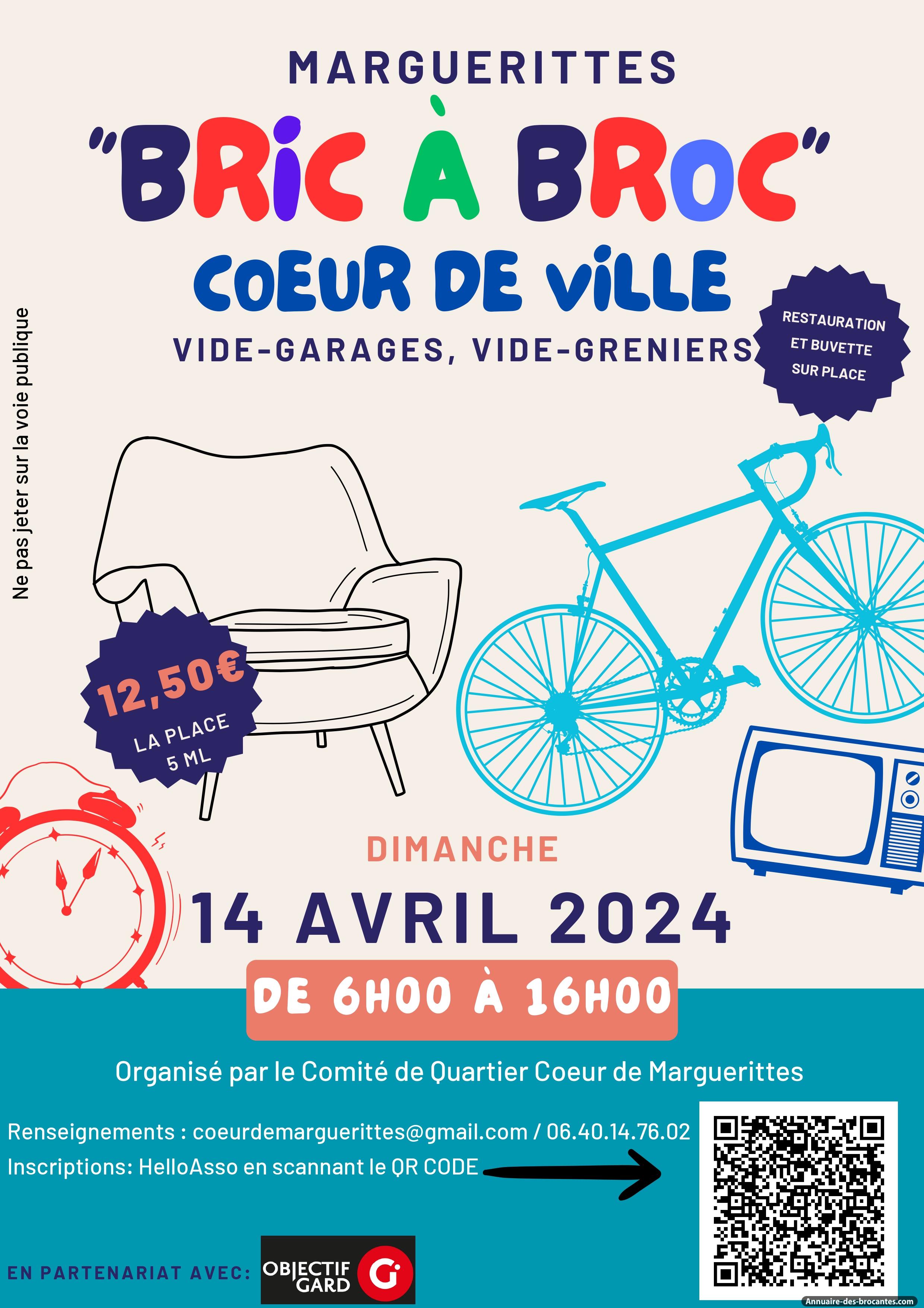 Affiche de Vide-greniers à Marguerittes