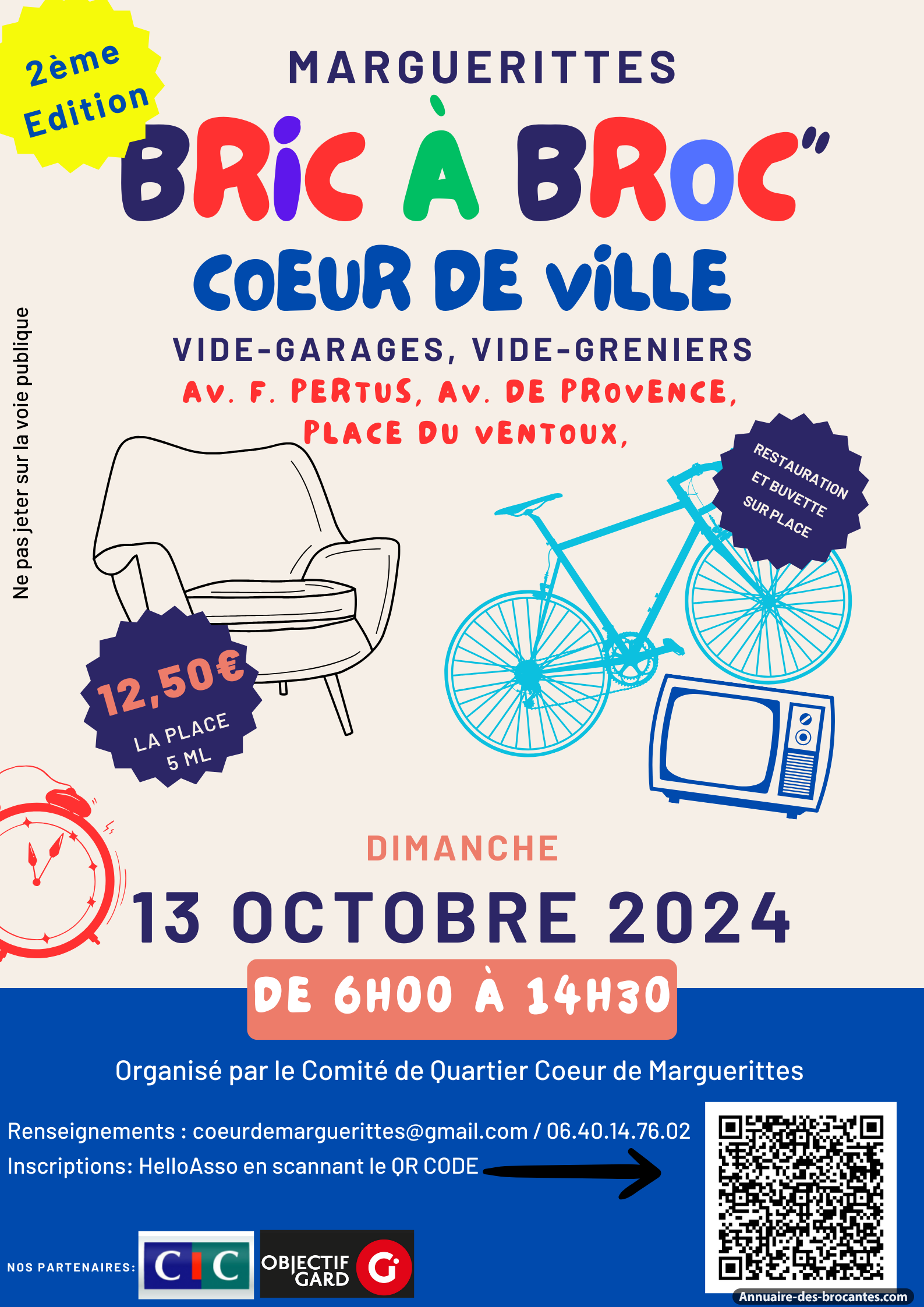 Affiche de Vide-greniers à Marguerittes