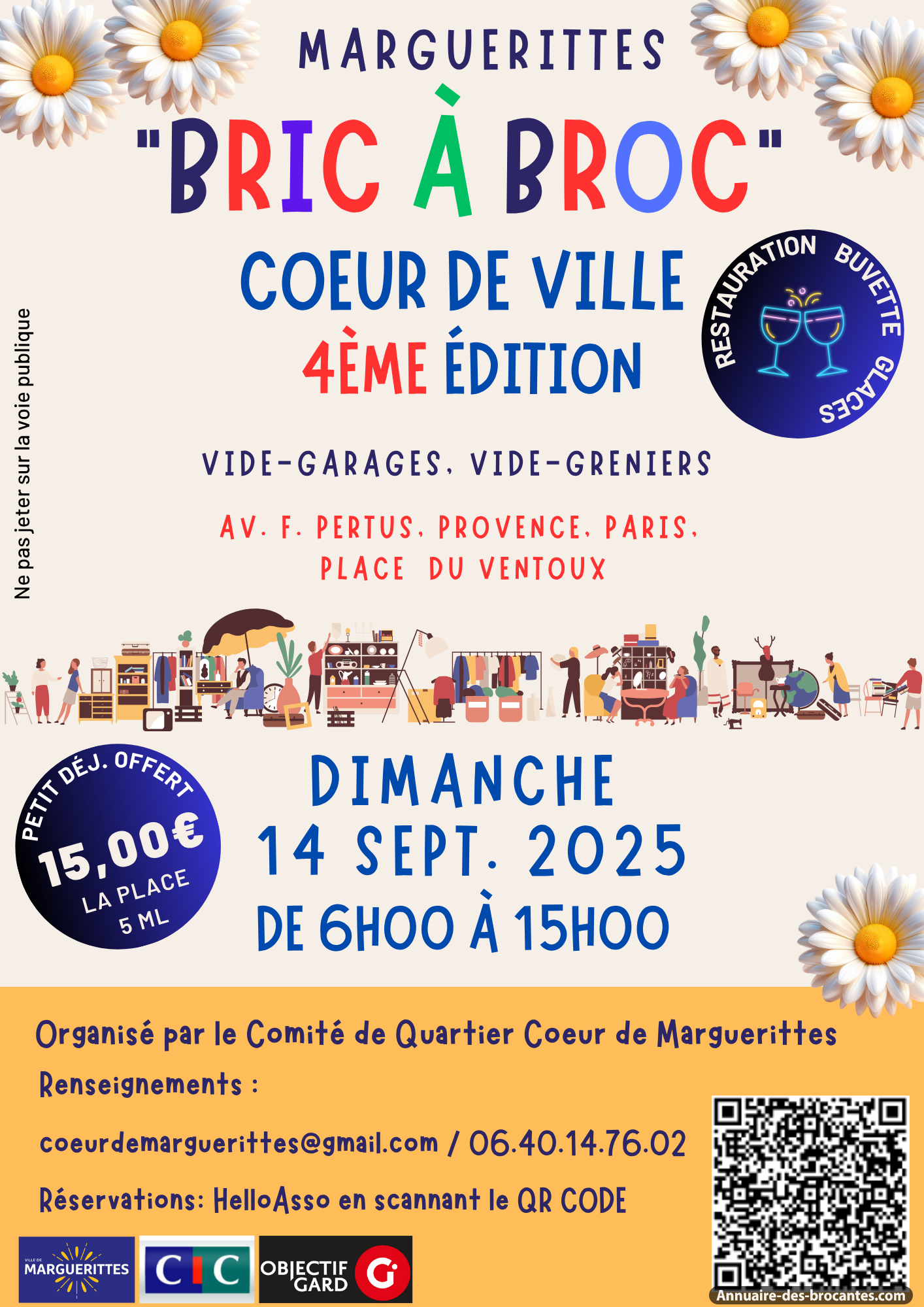 Affiche de Vide-greniers à Marguerittes