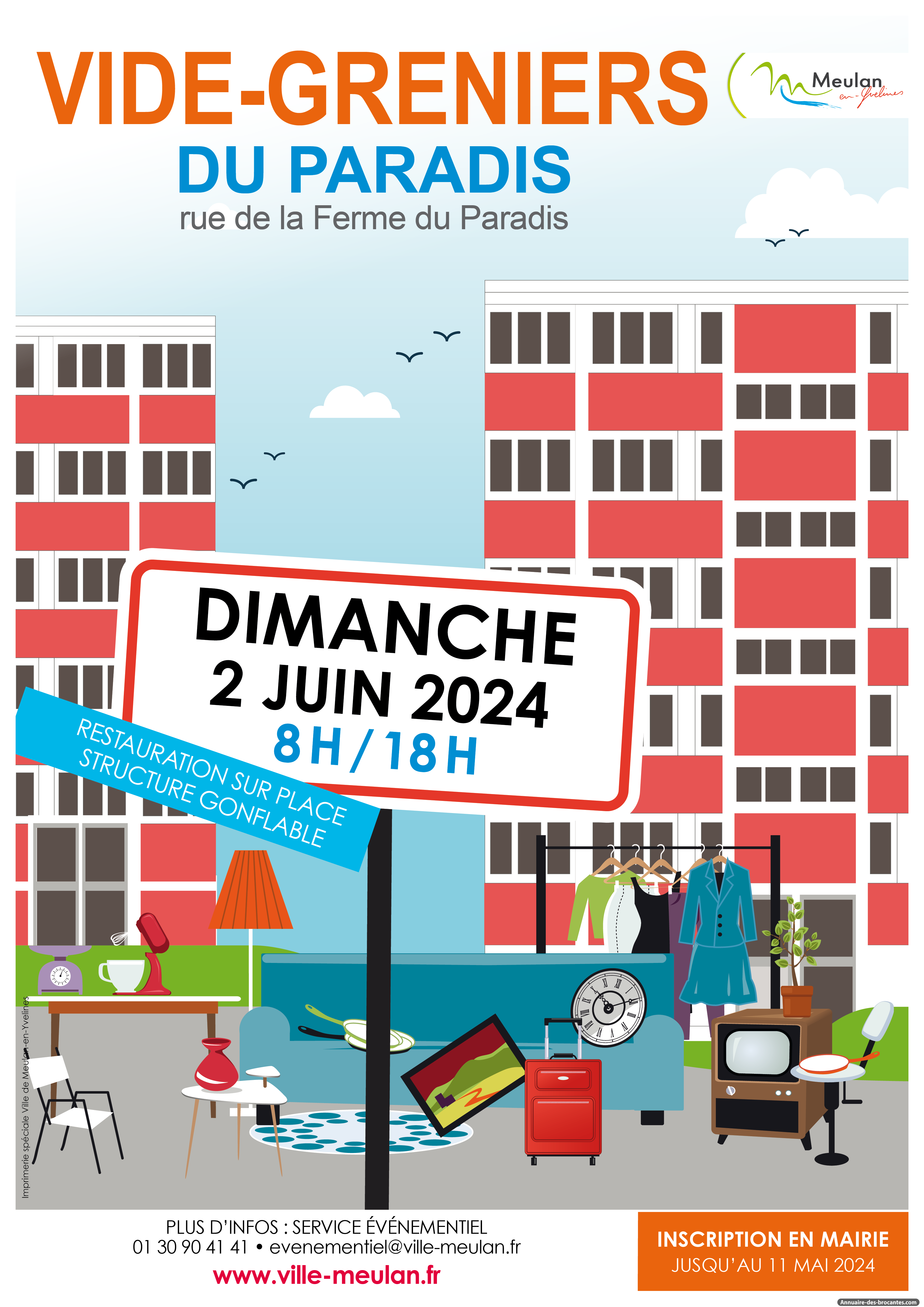 Affiche de Vide-greniers à Meulan-en-Yvelines