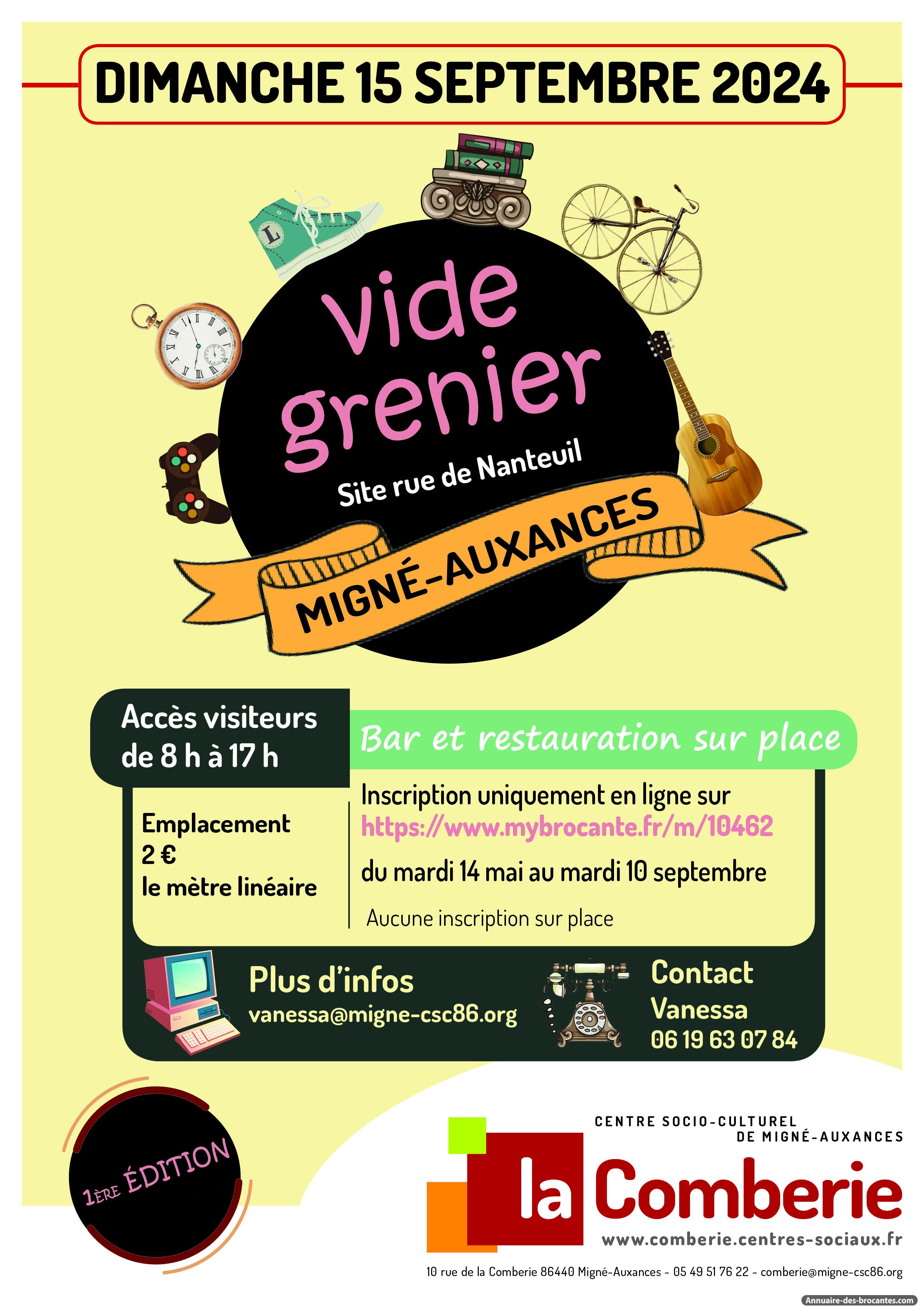 Affiche de Vide-greniers à Migné-Auxances