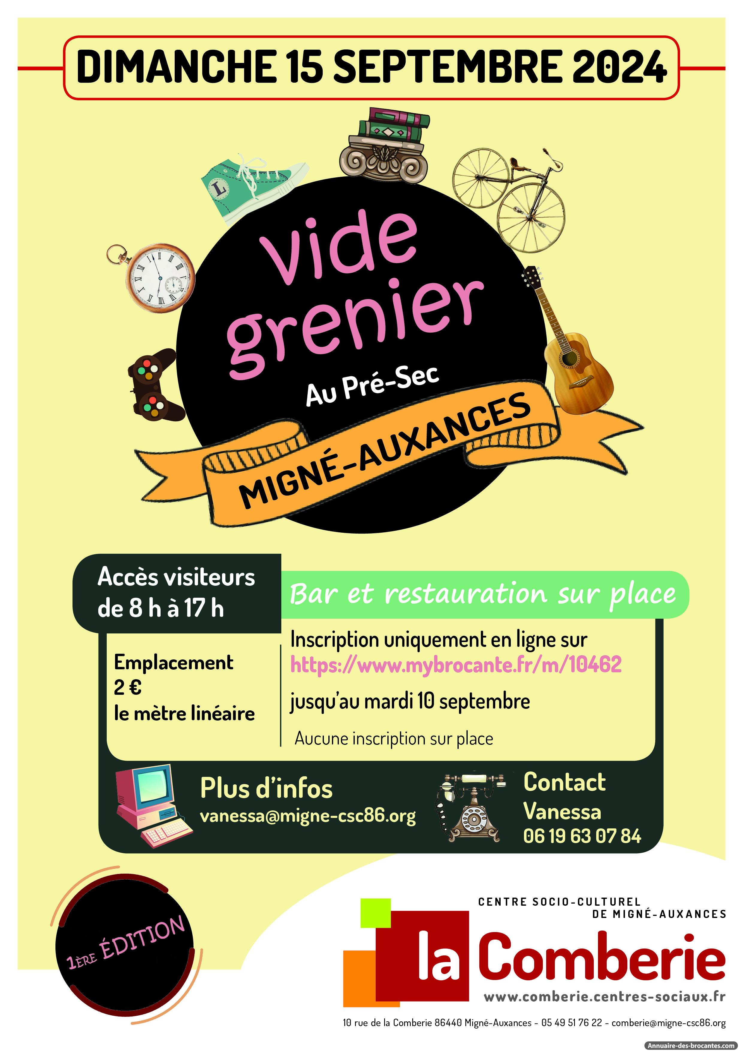 Affiche de Vide-greniers à Migné-Auxances