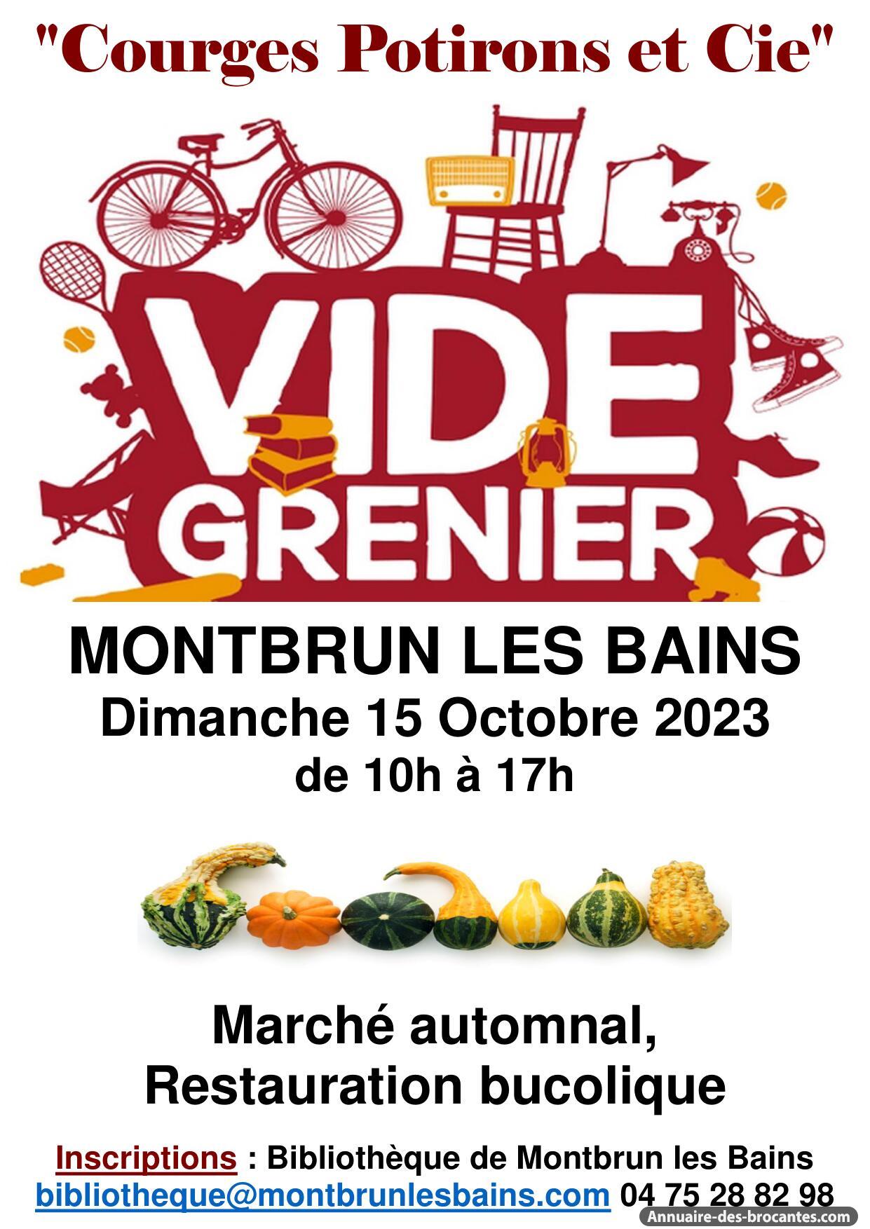 Affiche de Vide-greniers à Montbrun-les-Bains