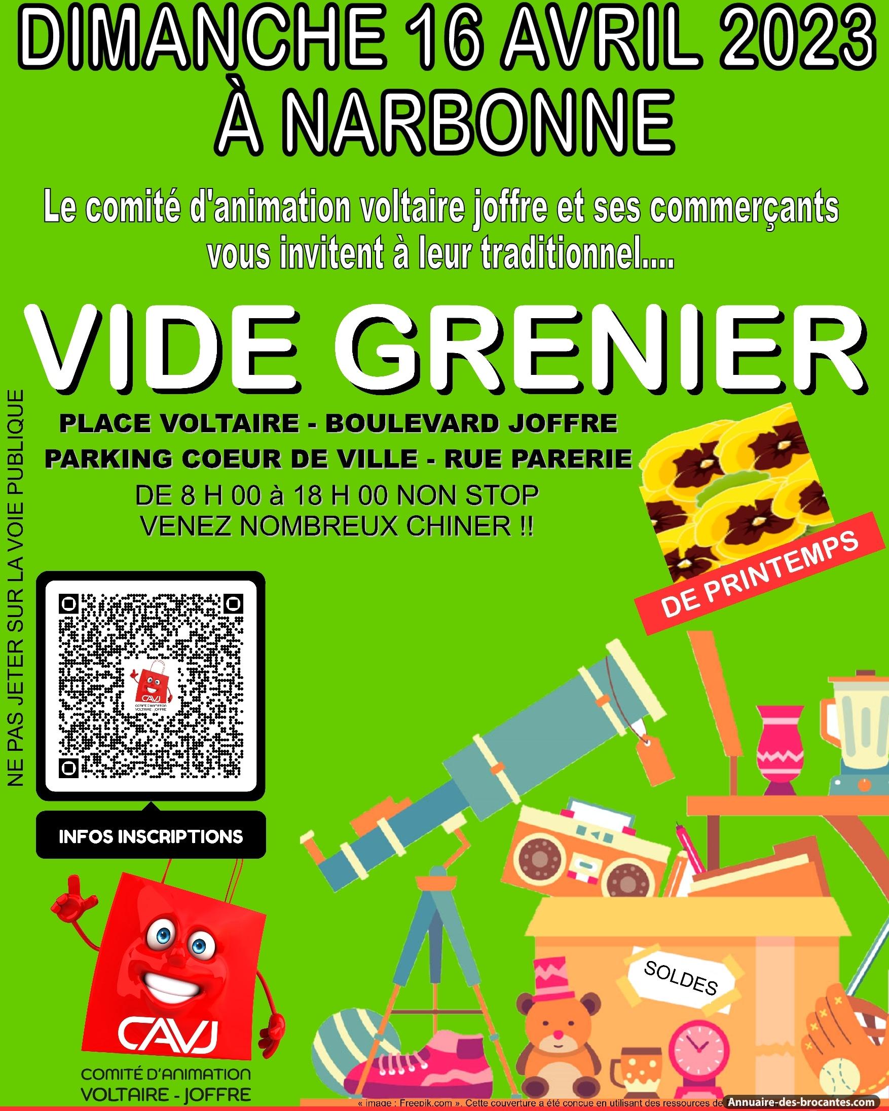 Affiche de Vide-greniers à Narbonne