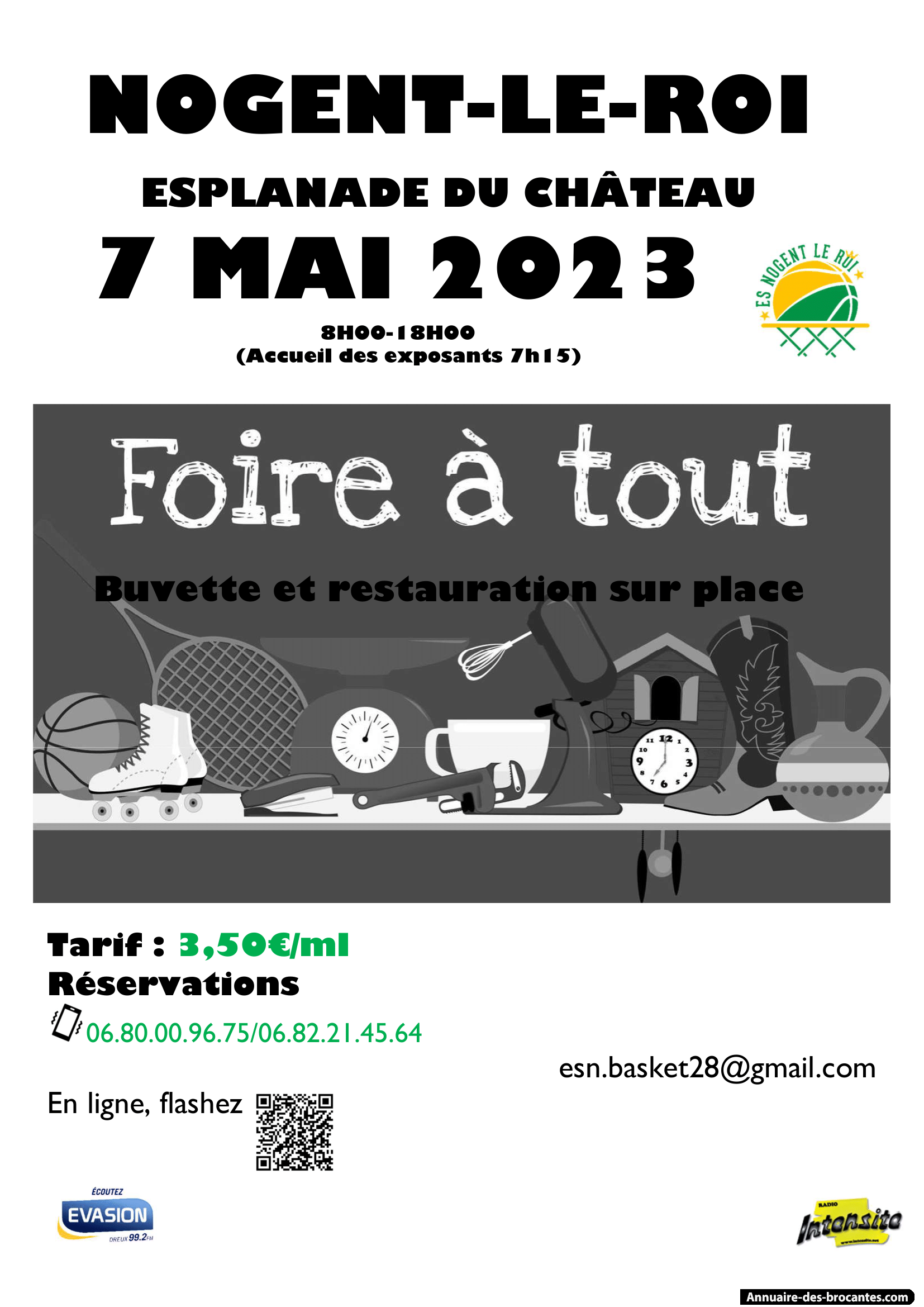 Affiche de Vide-greniers à Nogent-le-Roi