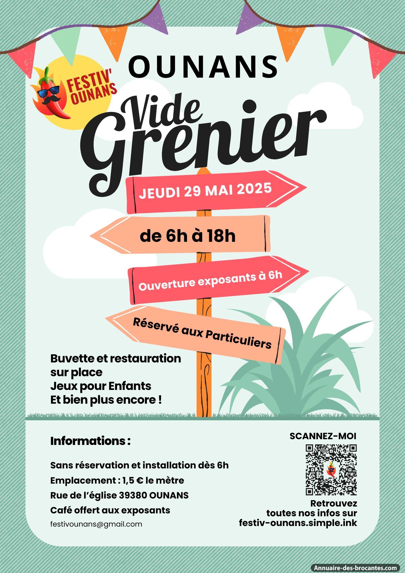 Affiche de Vide-greniers à Ounans