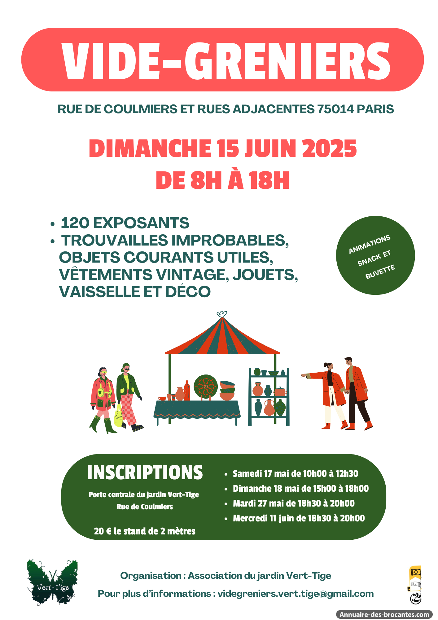 Affiche de Vide-greniers à Paris