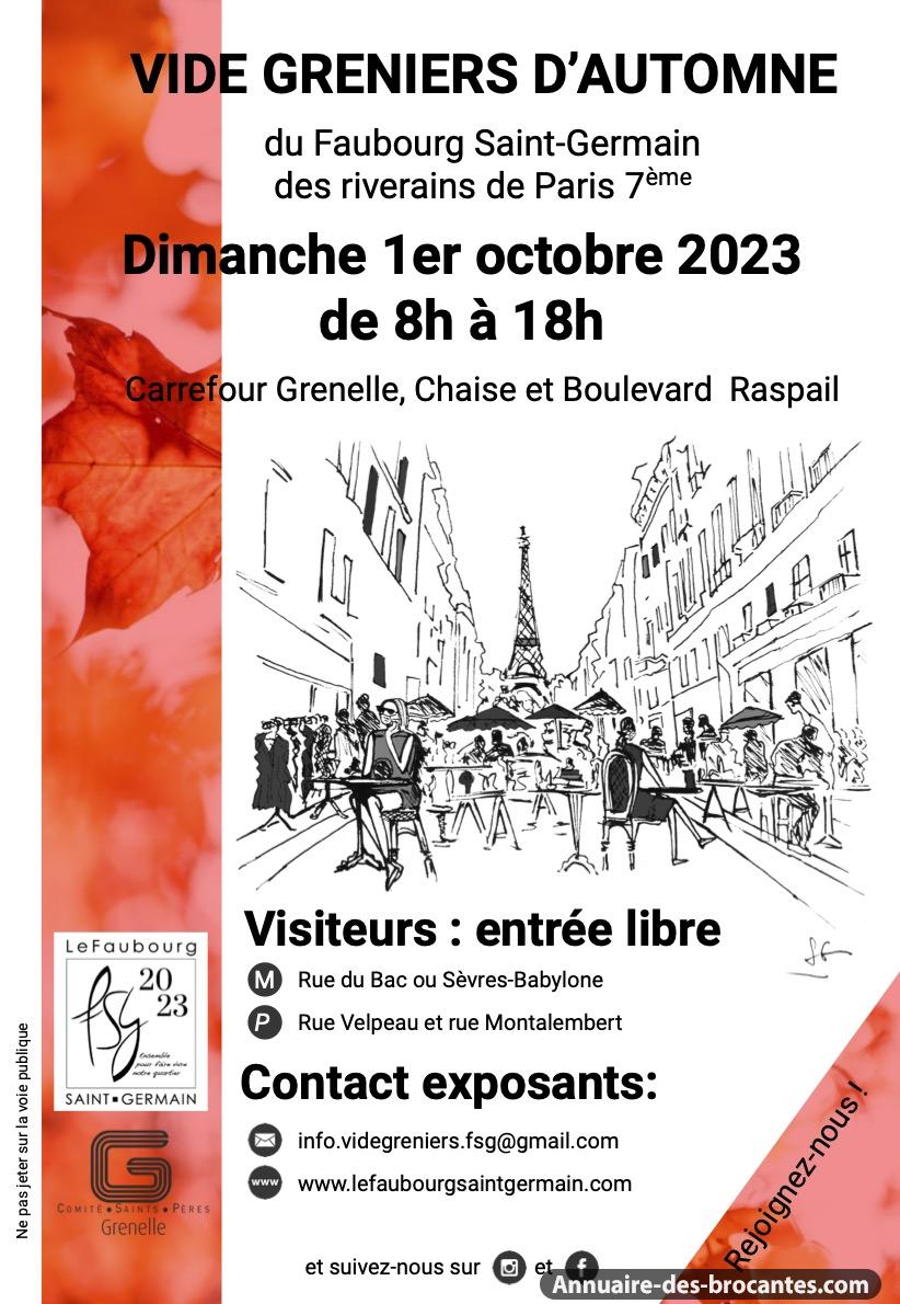 Affiche de Vide-greniers à Paris