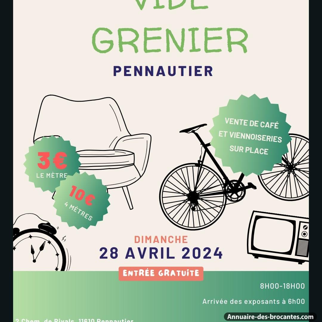 Affiche de Vide-greniers à Pennautier