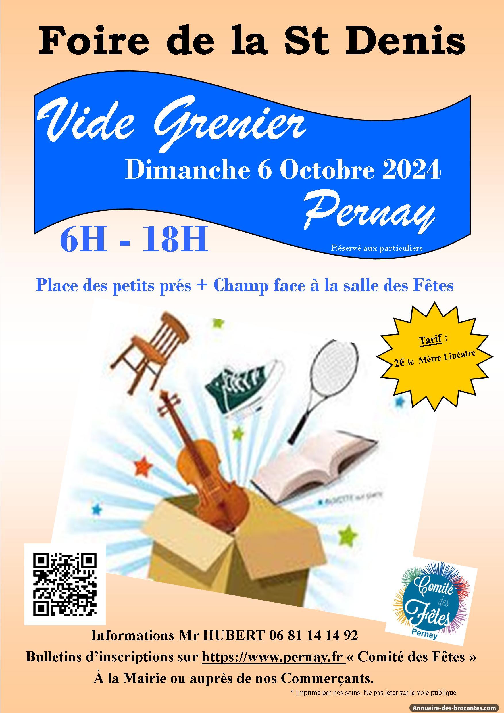 Affiche de Vide-greniers à Pernay
