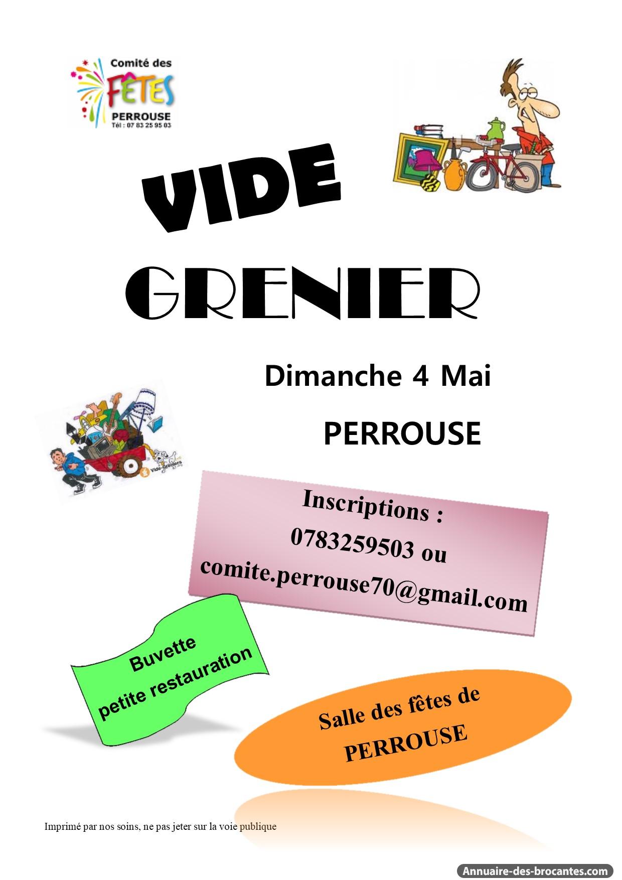 Affiche de Vide-greniers à Perrouse