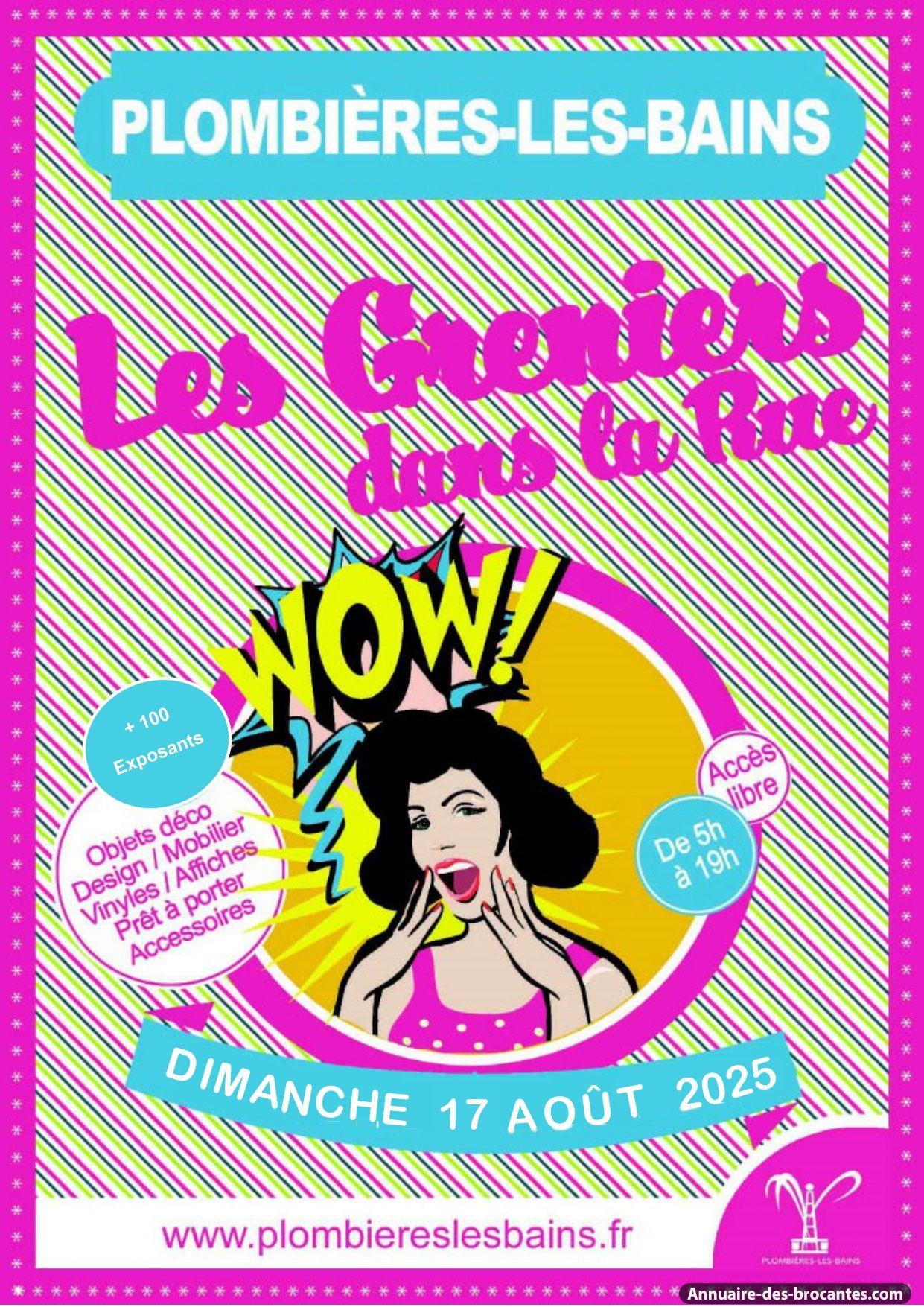 Affiche de Vide-greniers à Plombières-les-Bains