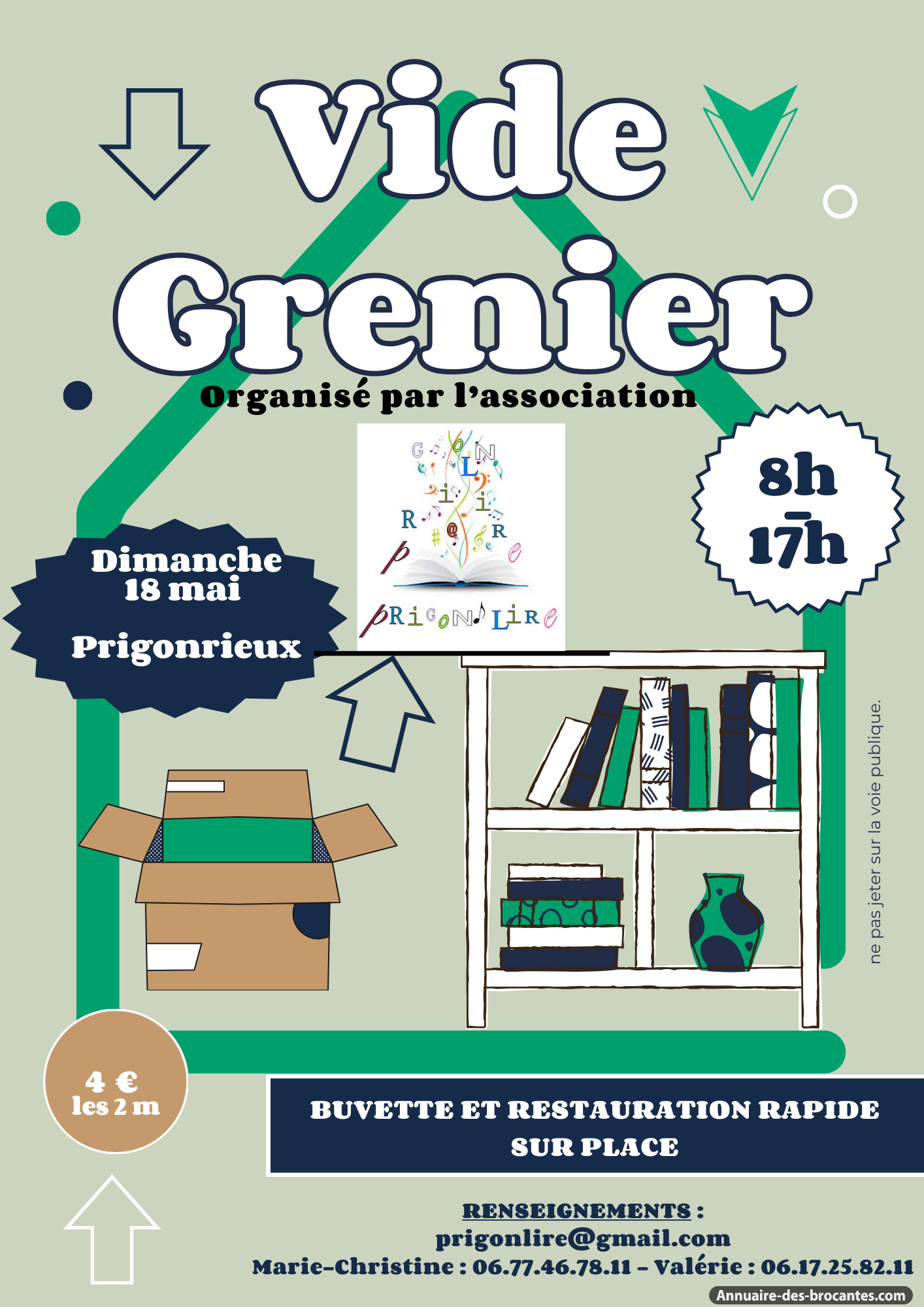 Affiche de Vide-greniers à Prigonrieux