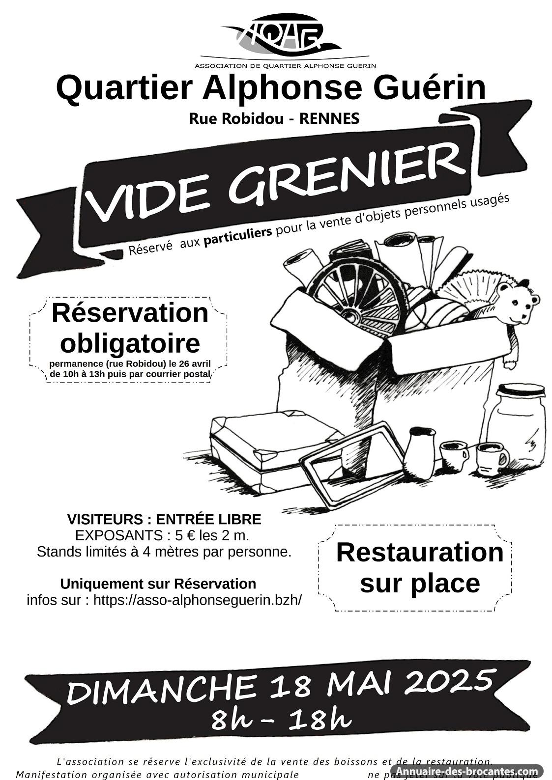 Affiche de Vide-greniers à Rennes