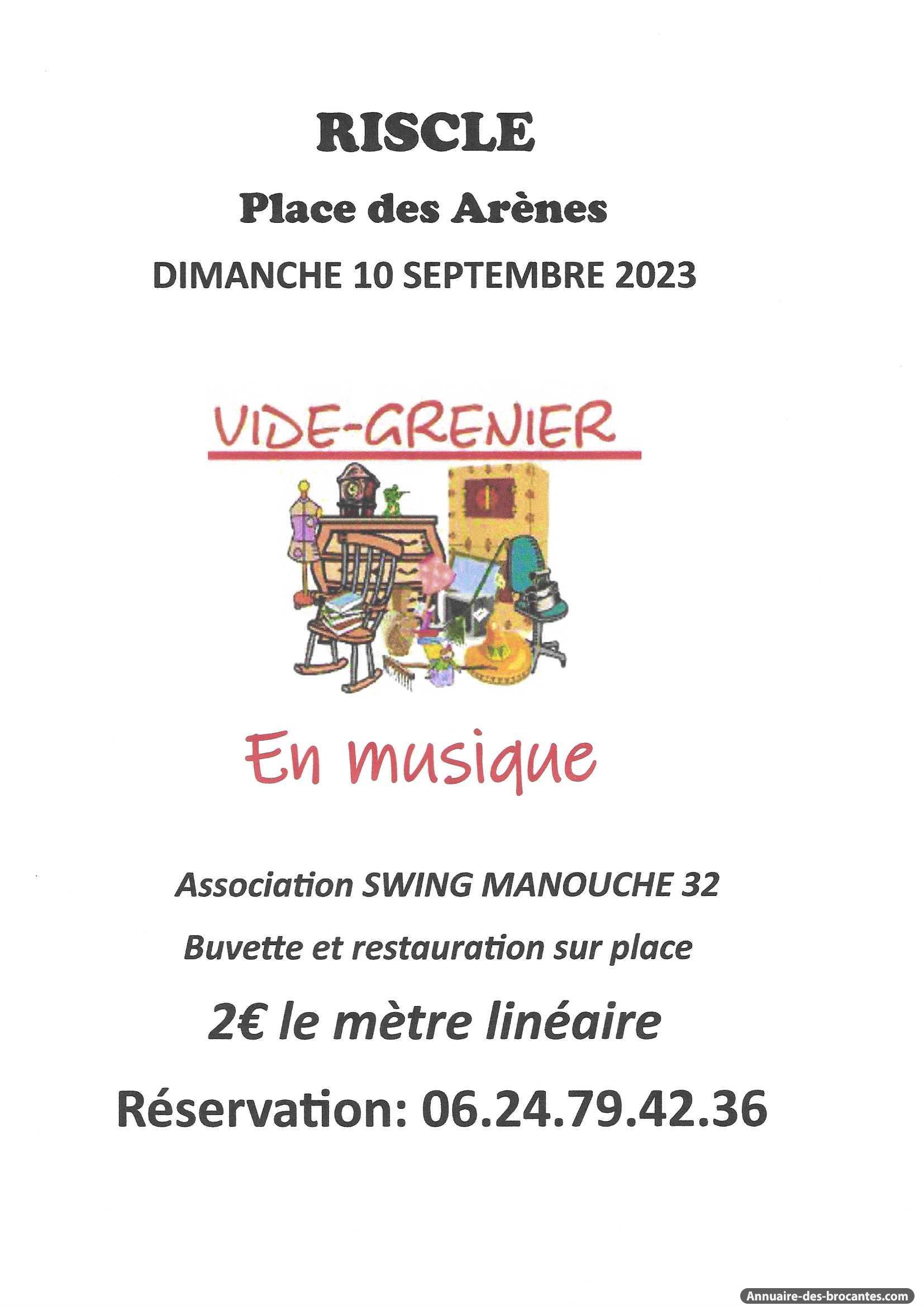 Affiche de Vide-greniers à Riscle