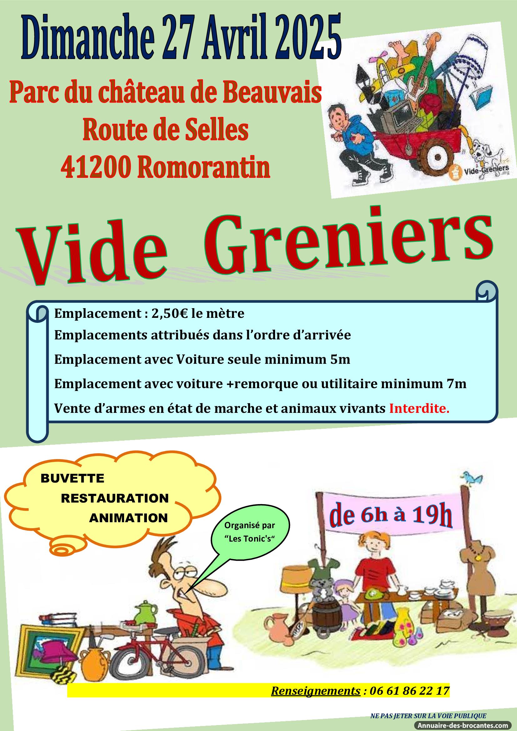 Affiche de Vide-greniers à Romorantin-Lanthenay