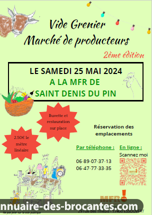 Affiche de Vide-greniers à Saint-Denis-du-Pin