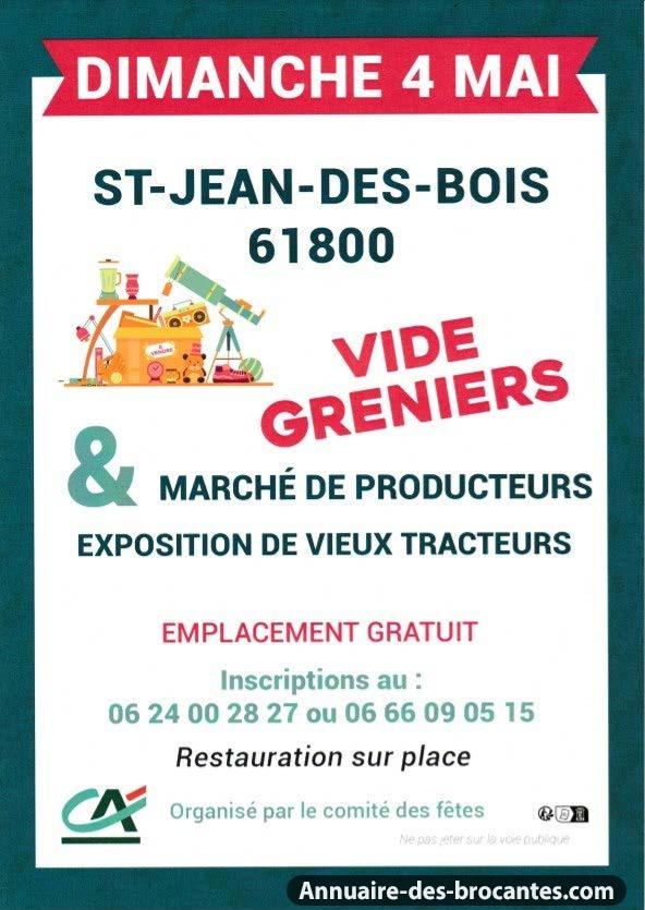 Affiche de Vide-greniers à Saint-Jean-des-Bois