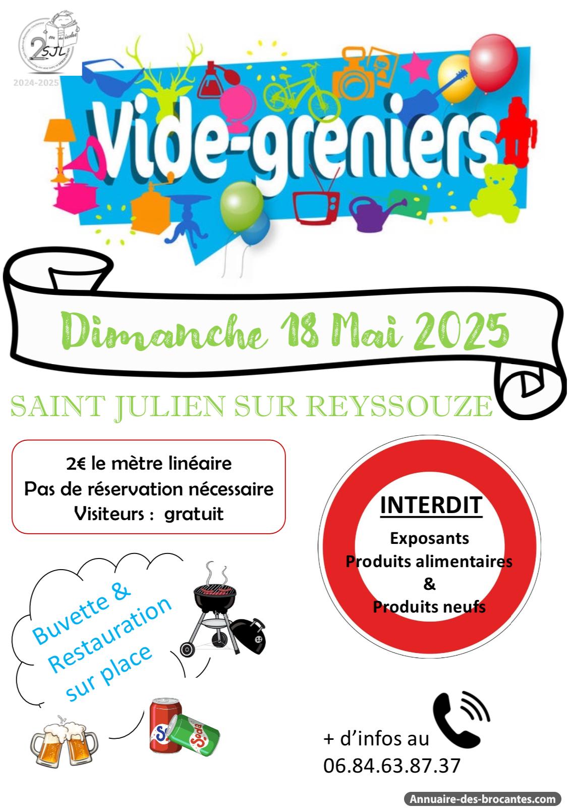 Affiche de Vide-greniers à Saint-Julien-sur-Reyssouze