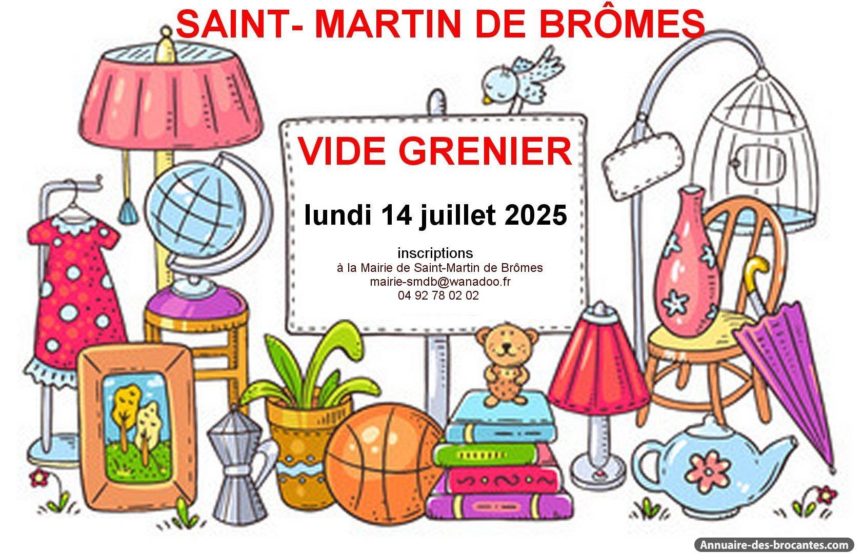 Affiche de Vide-greniers à Saint-Martin-de-Brômes