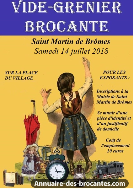 Affiche de Vide-greniers à Saint-Martin-de-Brômes