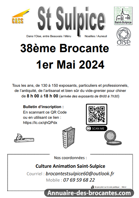 Affiche de Vide-greniers à Saint-Sulpice