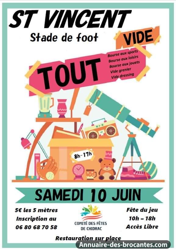 Affiche de Vide-greniers à Saint-Vincent