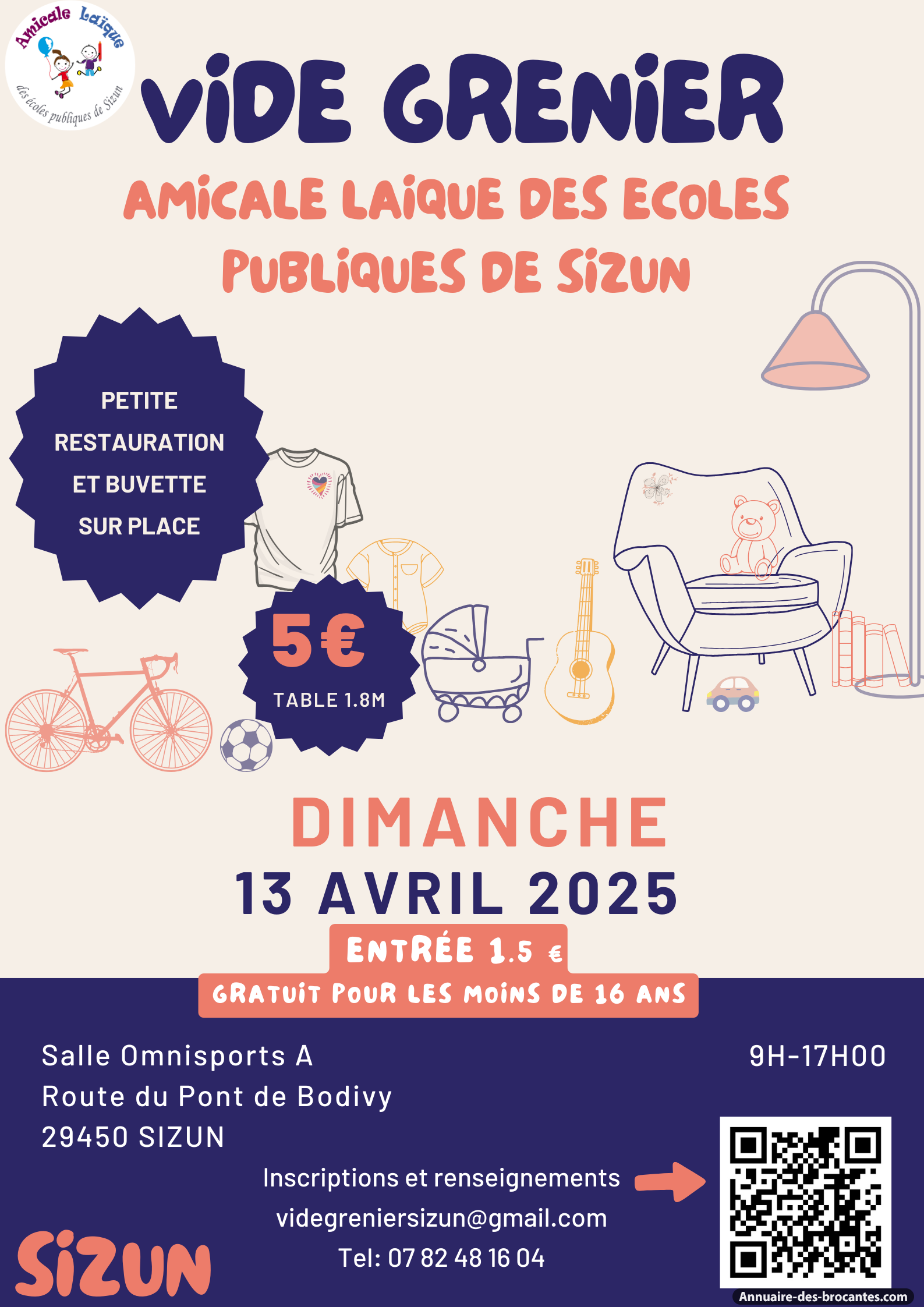 Affiche de Vide-greniers à Sizun