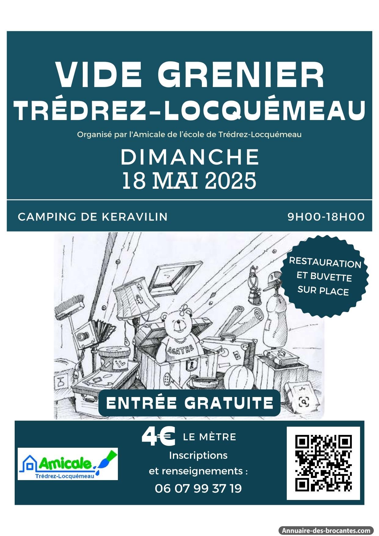 Affiche de Vide-greniers à Trédrez-Locquémeau
