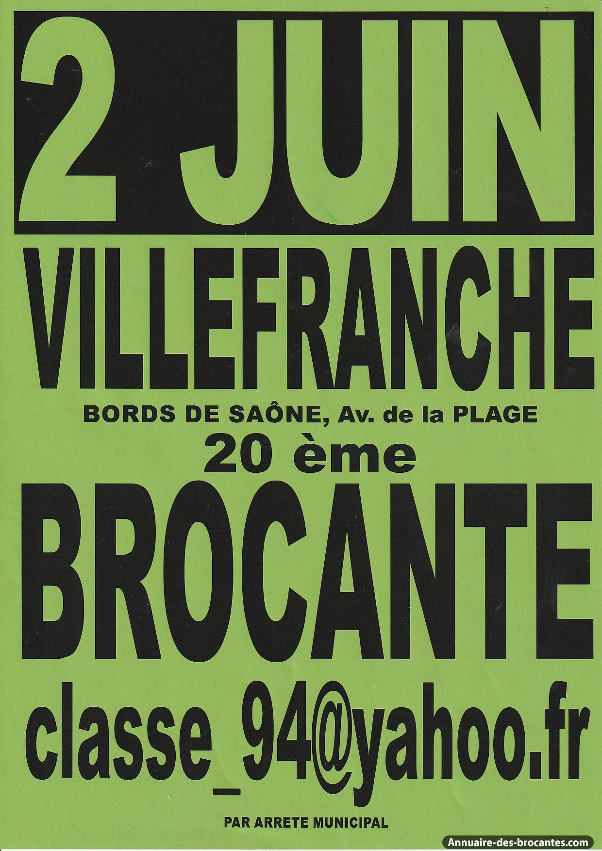 Affiche de Vide-greniers à Villefranche-sur-Saône