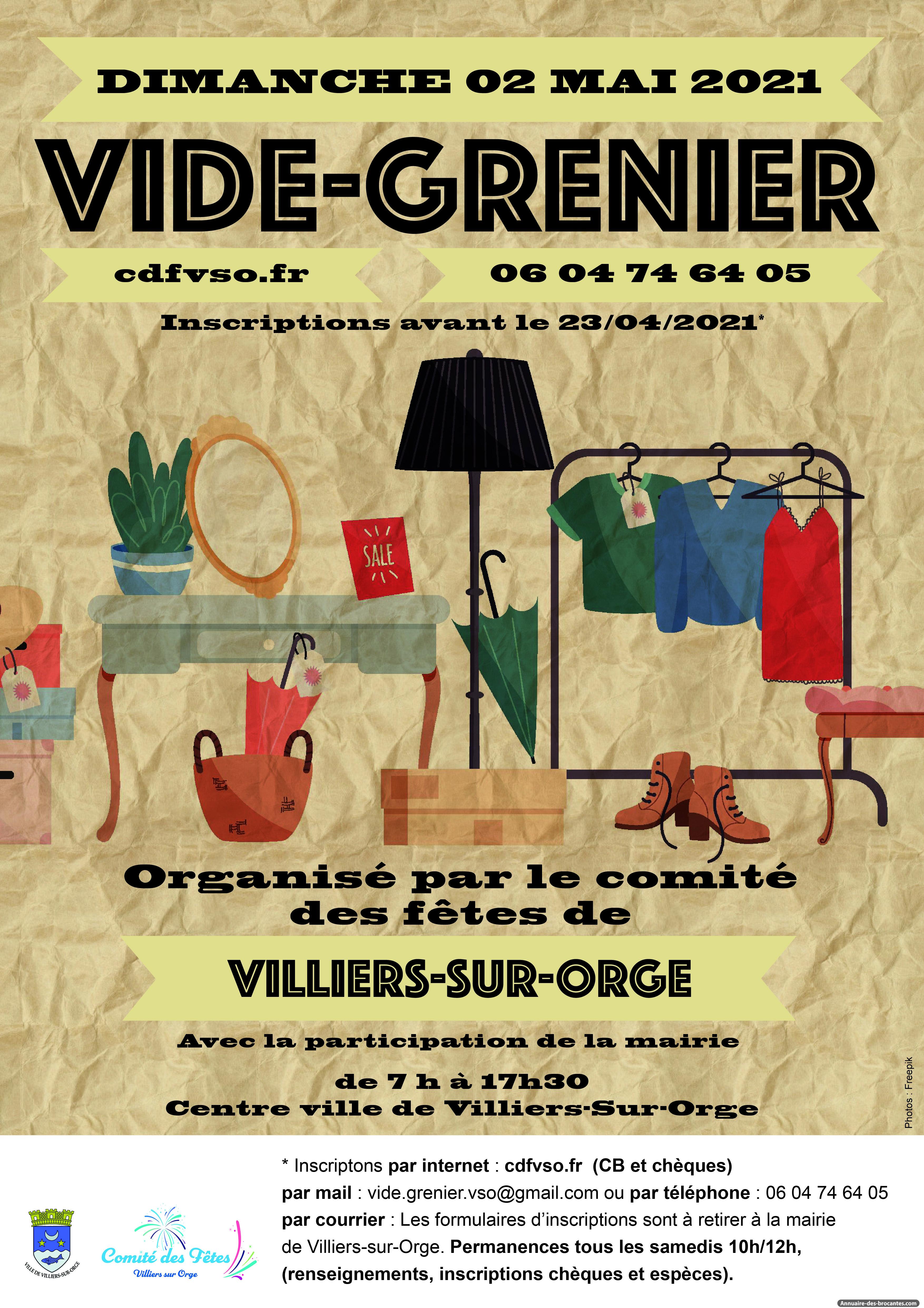 Affiche de Vide-greniers à Villiers-sur-Orge